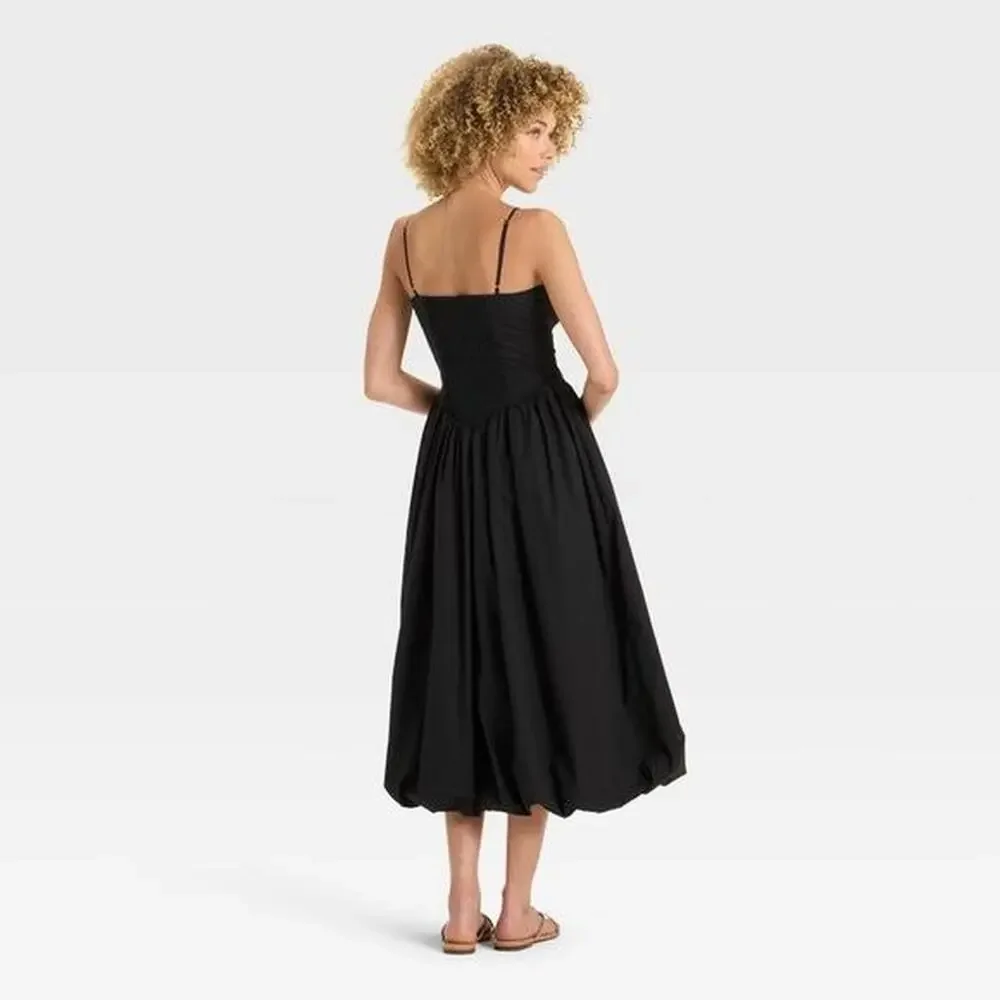 Future collective black midi dress - Picture 2 of 6